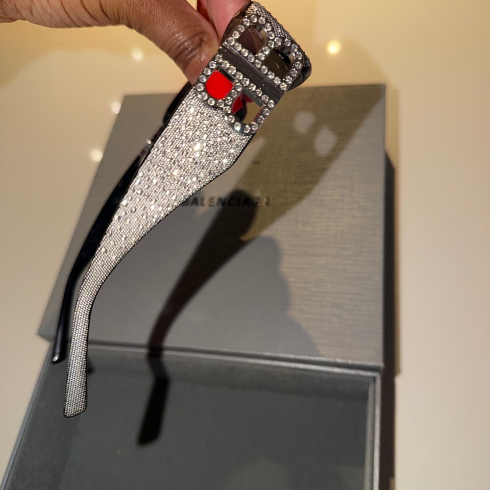 Balaneciaga Black Dynasty crystal Sunglasses - Picture 6 of 9